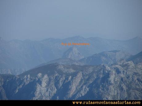 Ruta Ercina, Verdilluenga, Punta Gregoriana, Cabrones: Vista desde la Verdilluenga de la Pica de Peñamellera