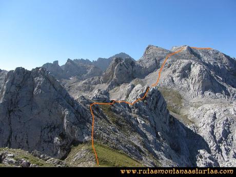 Ruta Ercina, Verdilluenga, Punta Gregoriana, Cabrones: Camino de la Verdilluenga a la Punta Gregoriana