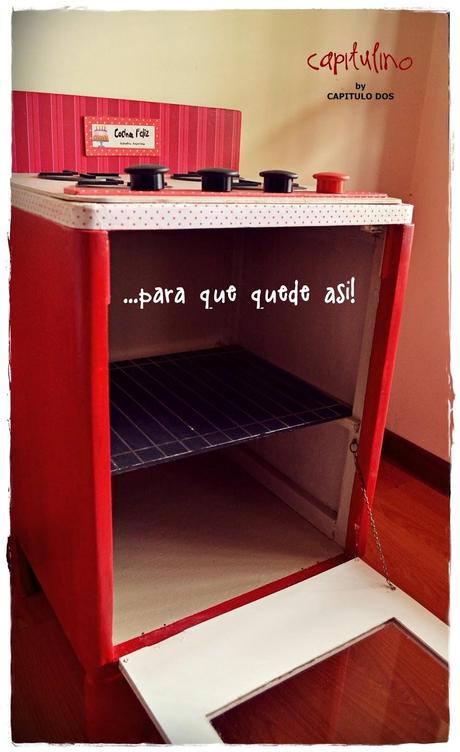 Paso a paso: convertimos una mesa de luz en cocinita para jugar