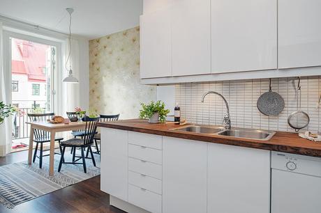 Un pequeño piso con alma nórdica Un pequeño piso con alma nórdica