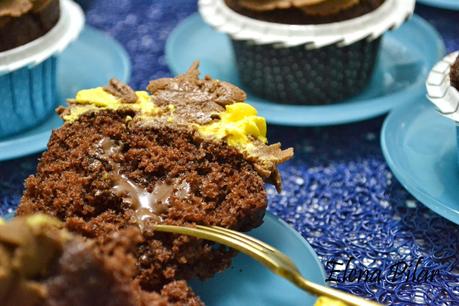 Cupcakes de naranja y Nutella