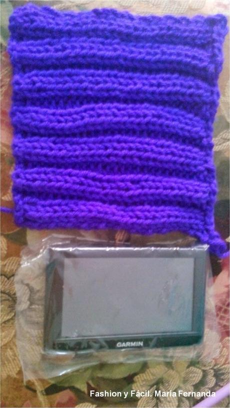 Cómo hacer un forro tejido con lana para GPS fácil y rápido (A wool cover for a GPS easy and fast)