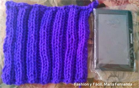 Cómo hacer un forro tejido con lana para GPS fácil y rápido (A wool cover for a GPS easy and fast)