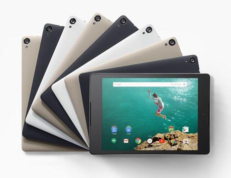 Nexus 9 colores