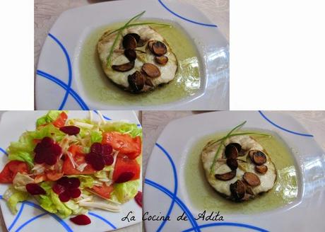 MERLUZA  AL  HORNO  CON  AJOS  FRITOS