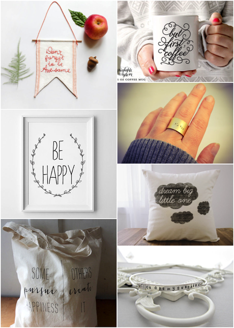 Etsy Finds. Quote items I love