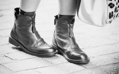 street style barbara crespo black and white B&N outfit personalizing fashion blogger outfit blog de moda