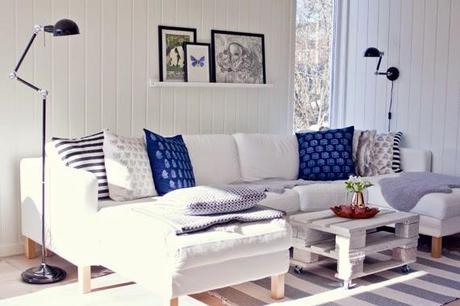 Inspiración: UN SALÓN GRIS Y AZUL