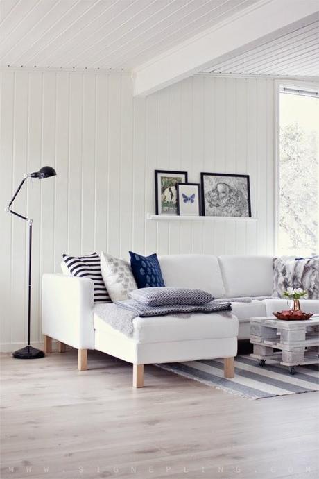 Inspiración: UN SALÓN GRIS Y AZUL