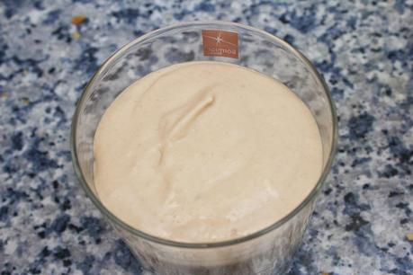 Postre de papaya, galleta y mascarpone y premio Dardos