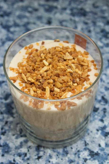 Postre de papaya, galleta y mascarpone y premio Dardos
