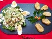 Ensalada espinacas naggets pollo gluten