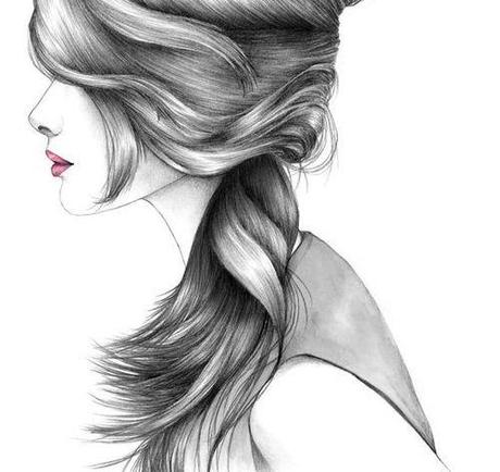 Popular Tags For This Image Include Hair Draw Girl Art And Drawing