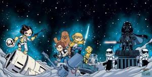 Portadas alternativas interconectadas de Skottie Young para Star Wars Star Wars de Skottie Young