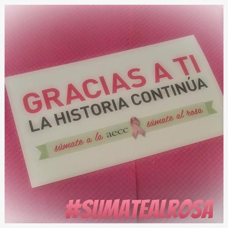 #SUMATEALROSA 19 de octubre. Dia mundial contra el cancer de mama