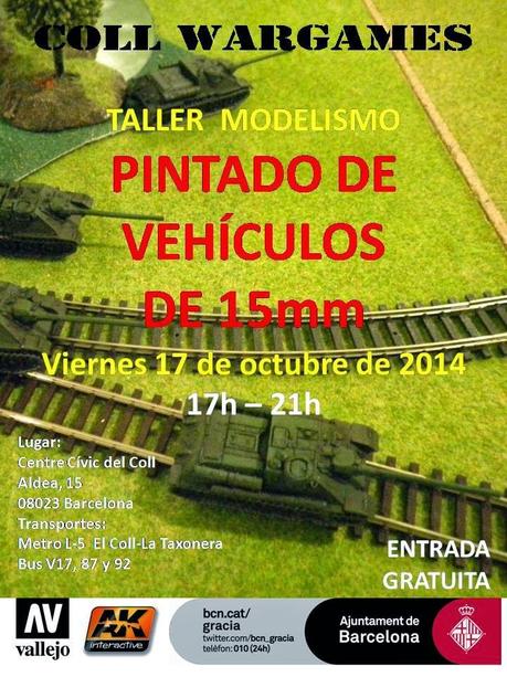 Taller gratuito de pintado de vehículos a 15 mm de Coll Wargames