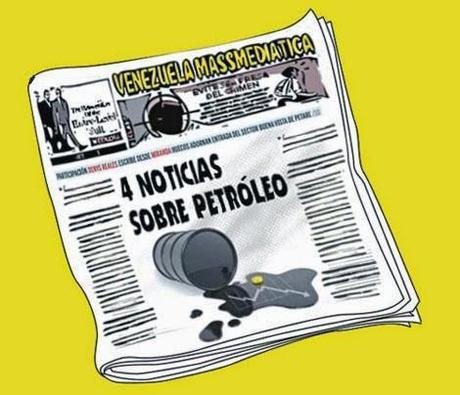 Front page tipo cómic - petróleo Venezuela
