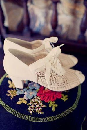 Zapato vintage para novia