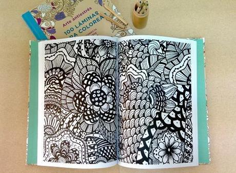 Arte antiestrés, o sea, ¡libros para colorear! arte antiestrés 3