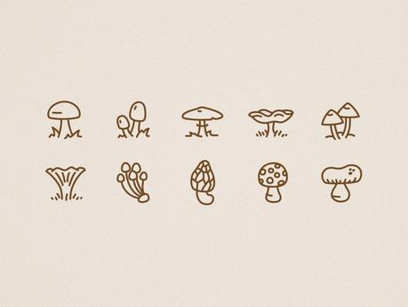 icons-autumn-mushrooms
