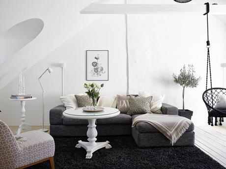 El atico perfecto. Un espacio perfecto para una decoracion femenina y acogedora