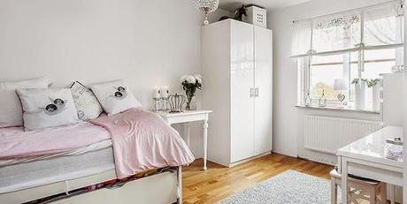 Un piso de estilo nórdico romántico en BLANCO Y GRIS ESPECTACULAR!