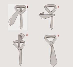 Diferentes tipos de nudos de corbata para el novio