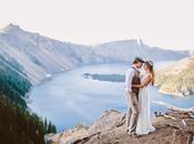 boda íntima lago Oregón