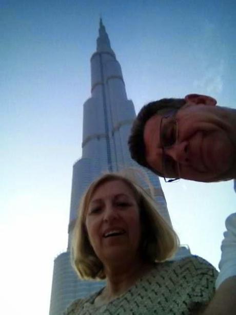 Burj Khalifa. Dubai. At the top.