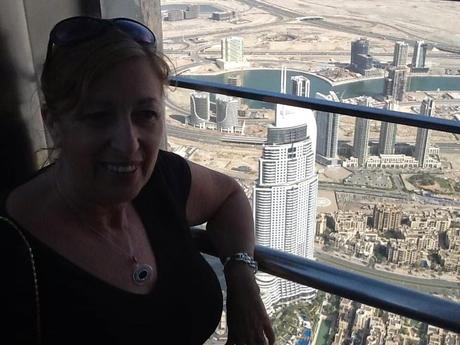 Burj Khalifa. Dubai. At the top.