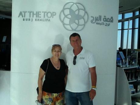Burj Khalifa. Dubai. At the top.