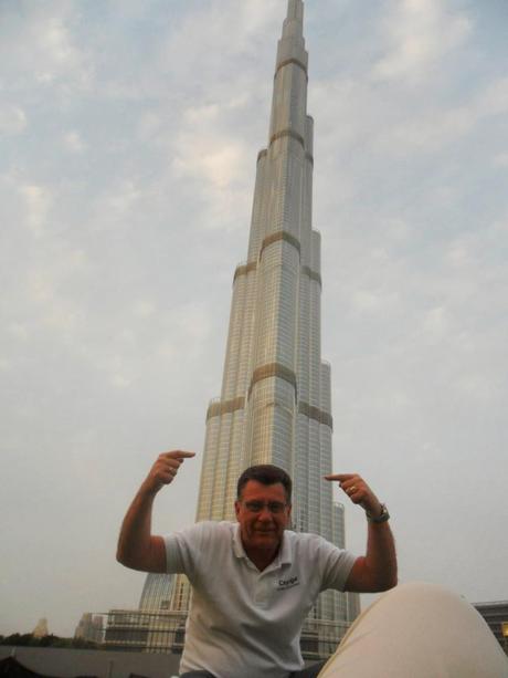 Burj Khalifa. Dubai. At the top.