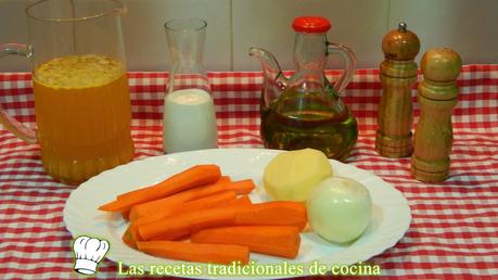 Receta de crema de zanahorias