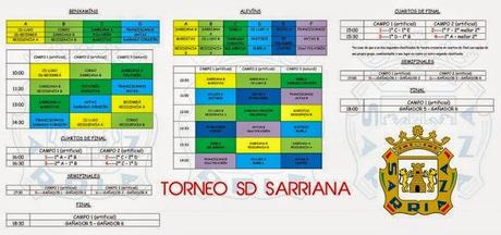 Calendario Torneo Sarriana Fútbol Base (Sábado 17/10/2014)
