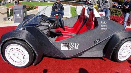 Presentan el primer auto hecho con una impresora 3D