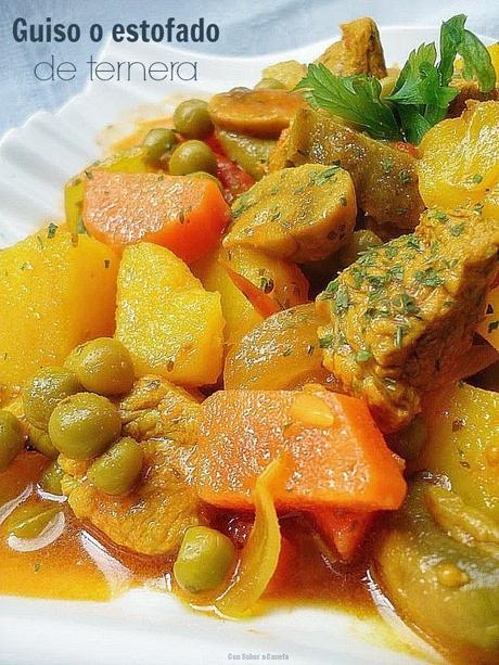 Guiso o estafado de ternera