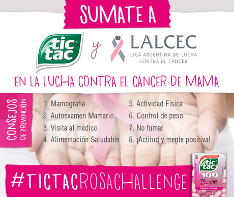 Una campaña para sumarse #TicTacRosaChallenge tictacrosa
