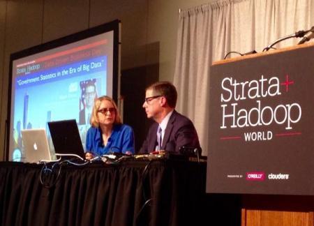 O utilizas los datos o te conviertes en una fuente de ellos – #Strataconf Una conversación entre Jen van der Meer (@jenvandermeer) y Marc Doms (@ESAUnderSec) - Foto de Alistair Croll en Twitter