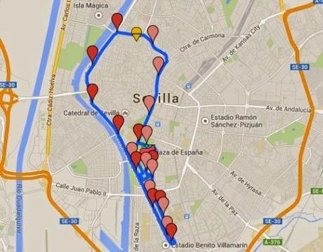 El Circuito de la I Media Maratón de Sevilla