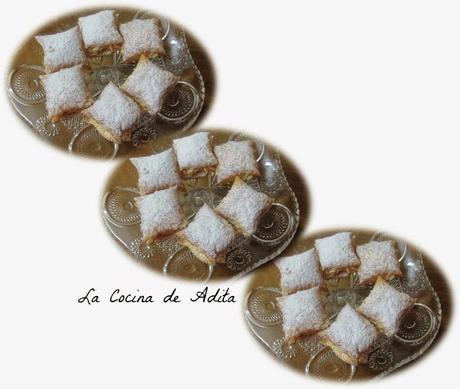 MIGUELITOS, RELLENOS  DE CREMA DE ALMENDRAS