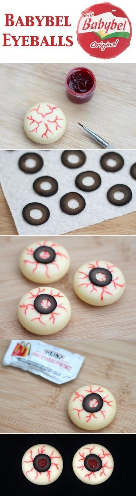 ojos sangrantes con quesitos Halloween