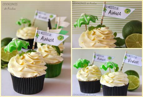 CUPCAKES Y HELADO DE MOJITO