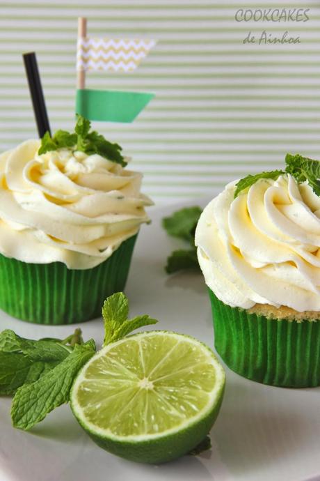 CUPCAKES Y HELADO DE MOJITO