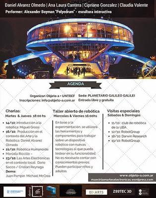 Arte, Robótica y Ciencia en el Planetario Galileo Galilei