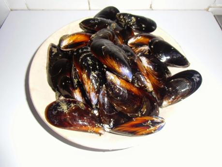 Mejillones al vapor