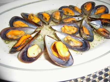 Mejillones al vapor