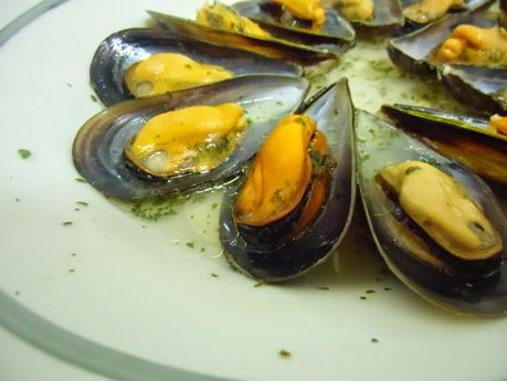 Mejillones al vapor