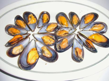 Mejillones al vapor