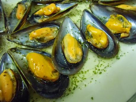 Mejillones al vapor