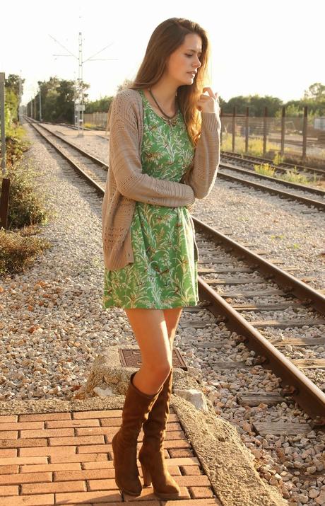 How to wear a dress with boots